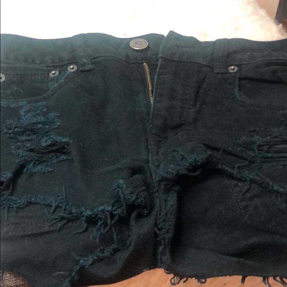 Black American eagle shorts
